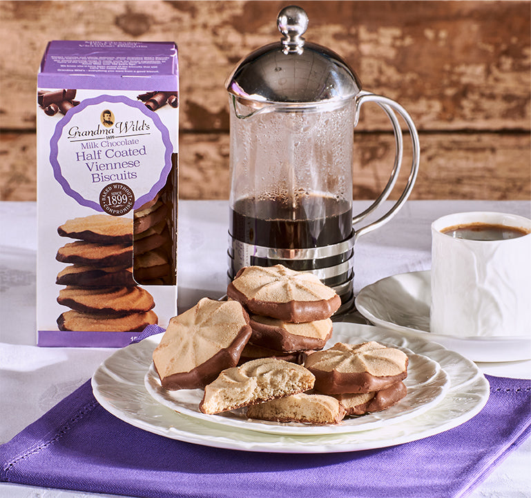 Milk Chocolate Half Coated Viennese Biscuits