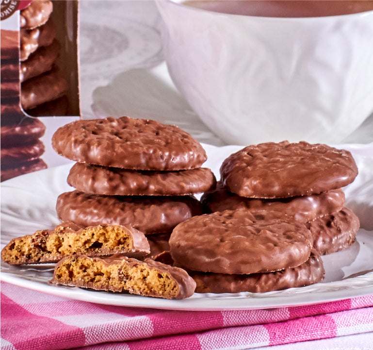 Milk Chocolate Coated Cranberry Biscuits
