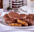 Milk Chocolate Coated Chocolate Chip and Orange Biscuits