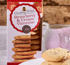 Strawberry and Cream Viennese with White Chocolate Chips