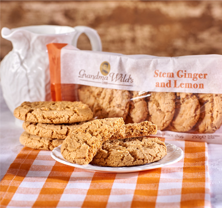 Stem Ginger and Lemon Cookies