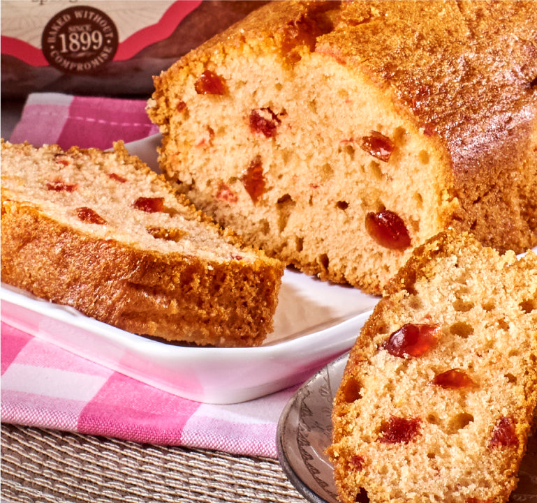 Cherry Bakewell Loaf Cake