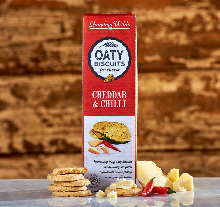 Oaty Biscuits with Cheddar &amp; Chilli