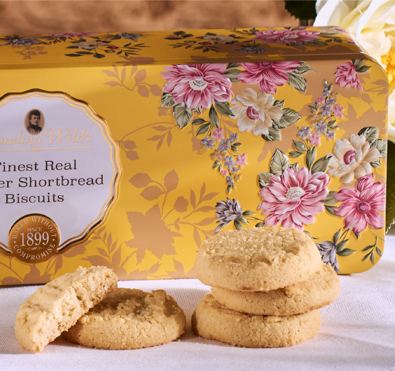 Victorian Floral Butter Shortbread Tin