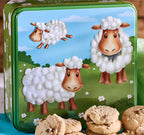 Embossed Spring Sheep and Lamb Tin