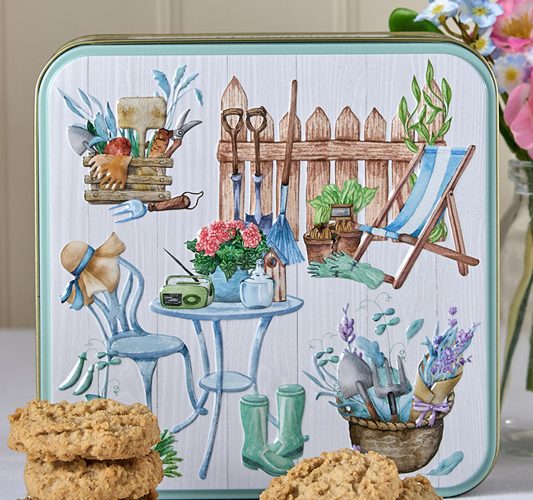 Embossed Garden Retreat Tin