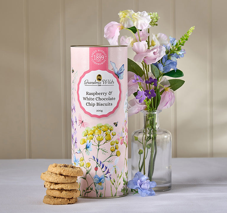 Wildflower Meadow Raspberry & White Chocolate Chip Tube