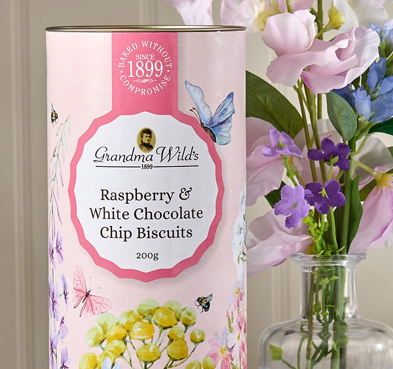 biscuit　レディース　GB XS Wildflower Meadow Raspberry & White Chocolate Chip Tube – Grandma