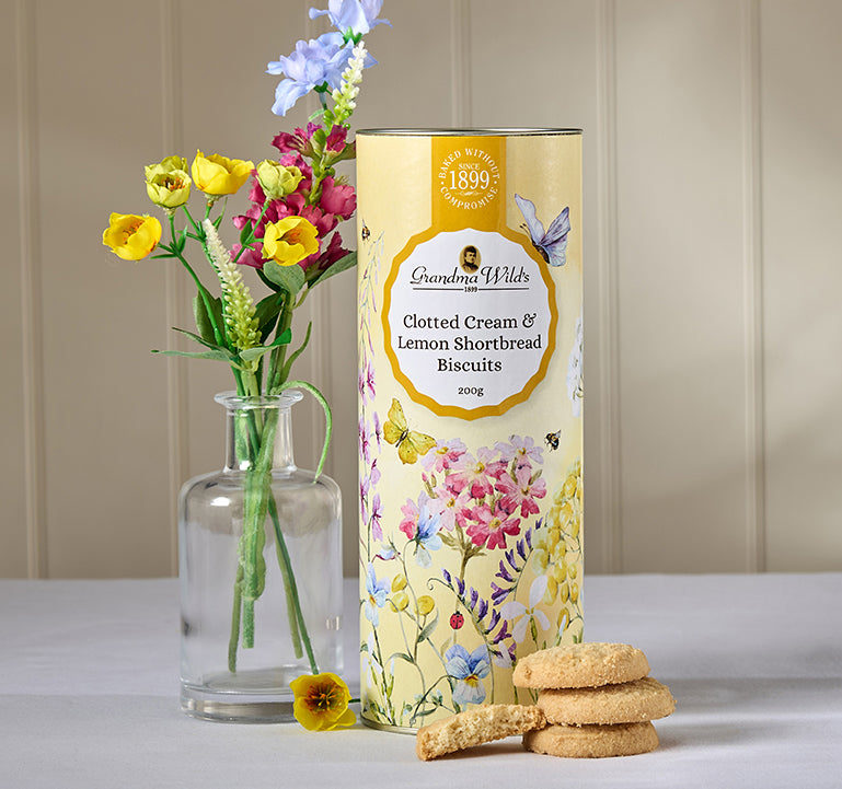Wildflower Meadow Clotted Cream & Lemon Shortbread Tube