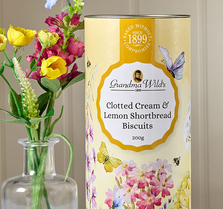 Wildflower Meadow Clotted Cream & Lemon Shortbread Tube