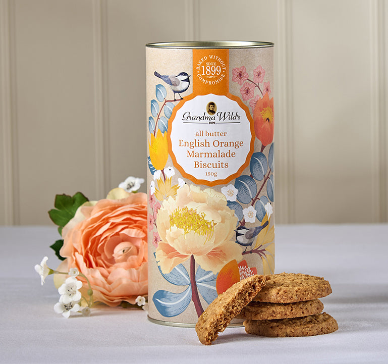 Botanical Floral English Orange Marmalade Tube