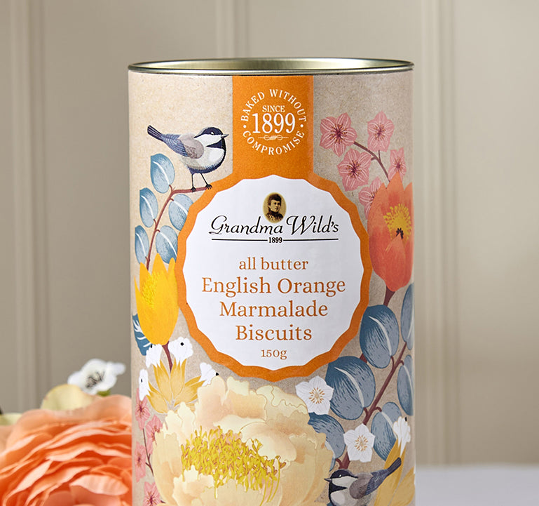 Botanical Floral English Orange Marmalade Tube