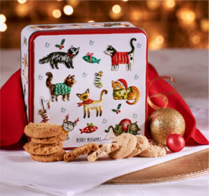 Embossed Merry Meowmas Tin