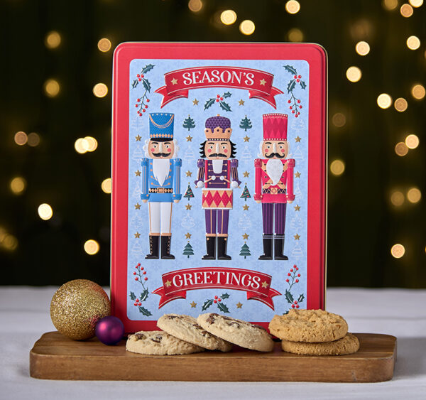 Embossed Nutcracker Tin