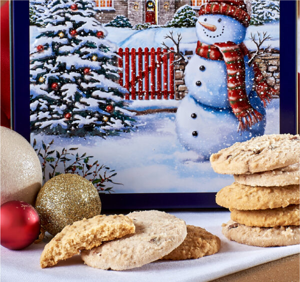 Embossed Snowy Cottage Tin - Image 3