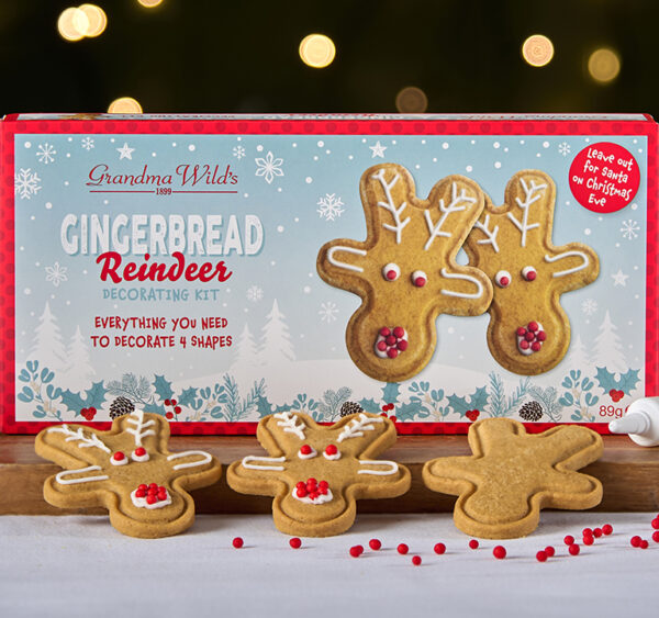 Gingerbread Reindeer Biscuits Decorating Kit - Image 2