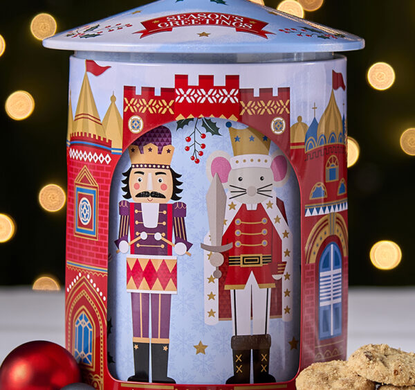 Embossed Nutcracker Musical Rotating Tin - Image 2