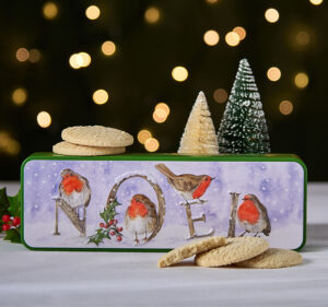 Embossed Robin Noel Tin