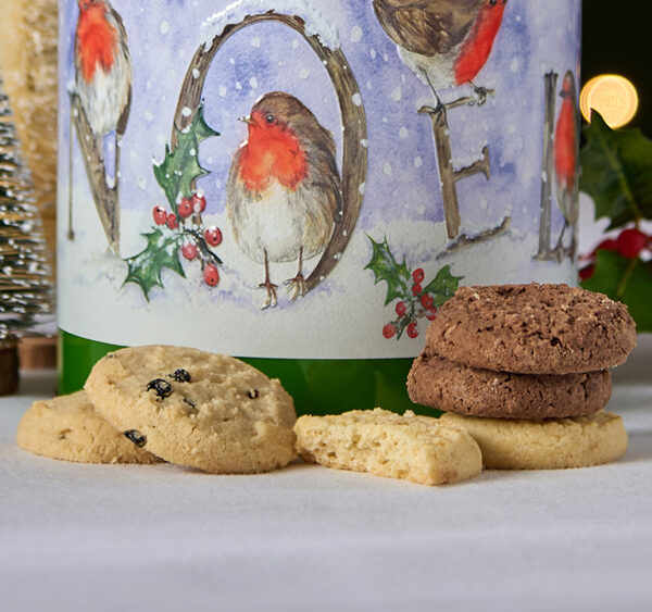 Embossed Robin Noel Barrel Tin - Image 3