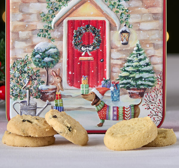 Embossed Festive Doorstep Delights Tin - Image 3