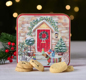 Embossed Festive Doorstep Delights Tin