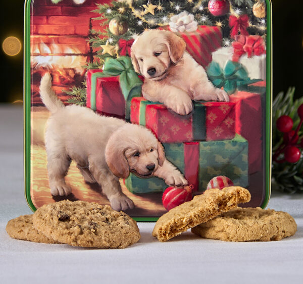 Embossed Puppies & Presents Tin - Image 3