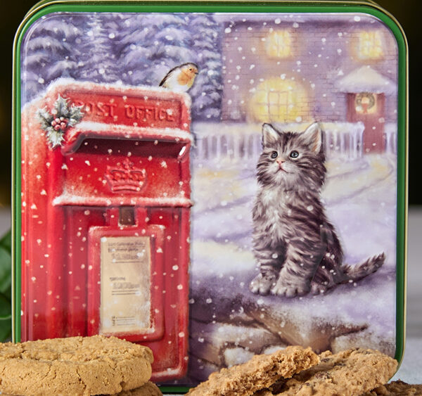 Embossed Kitten & Postbox Tin - Image 2